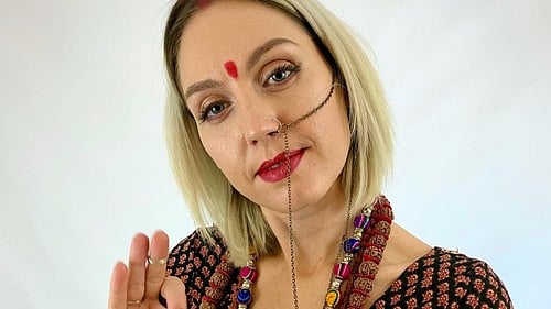Ukrainian singer Uma Shanti booked in Pune for disrespecting Tricolour (photo: IANS)