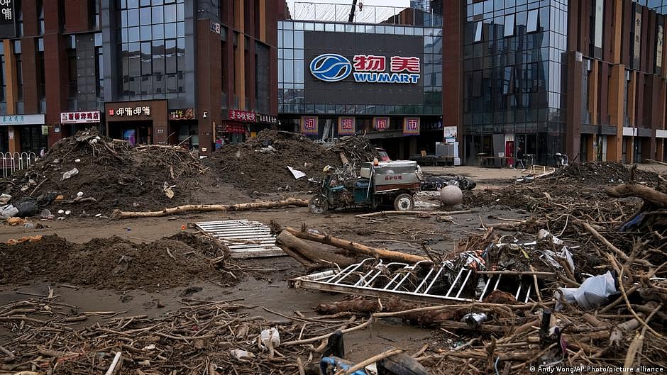 Destruction caused by floods in China's Beijing (Photo: DW)