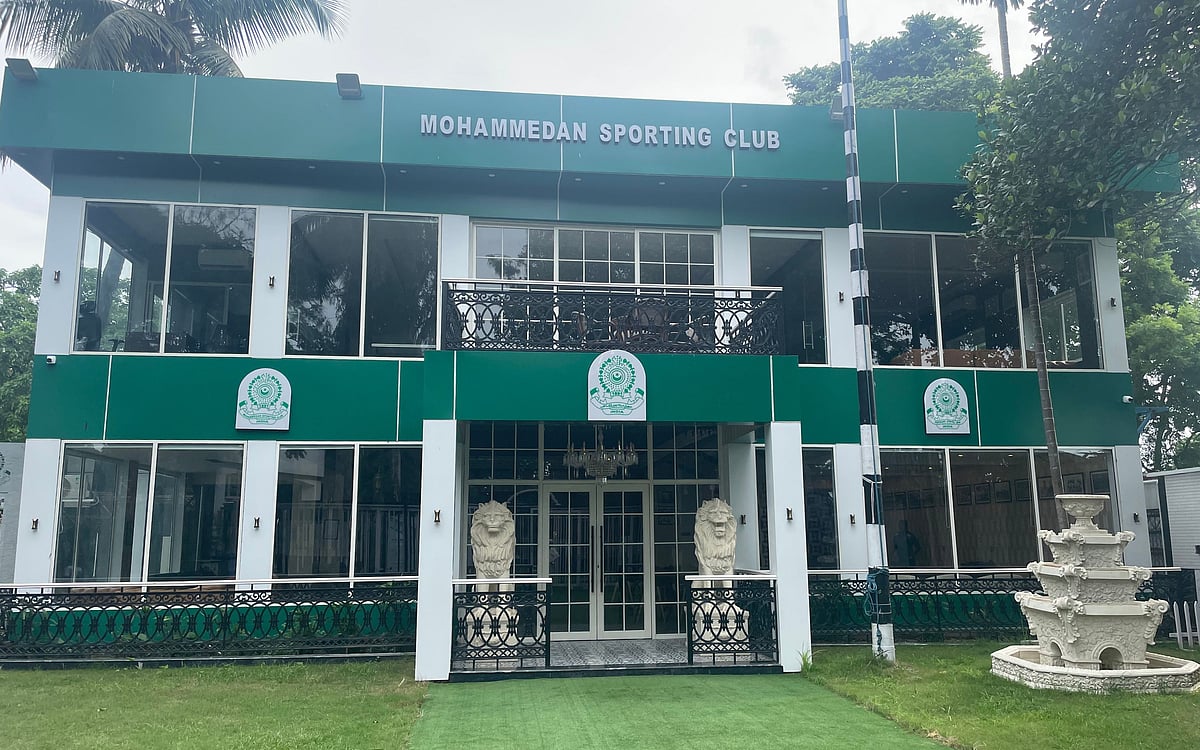 Refurbished Mohammedan Sporting tent (Photo: Gautam Bhattacharyya)