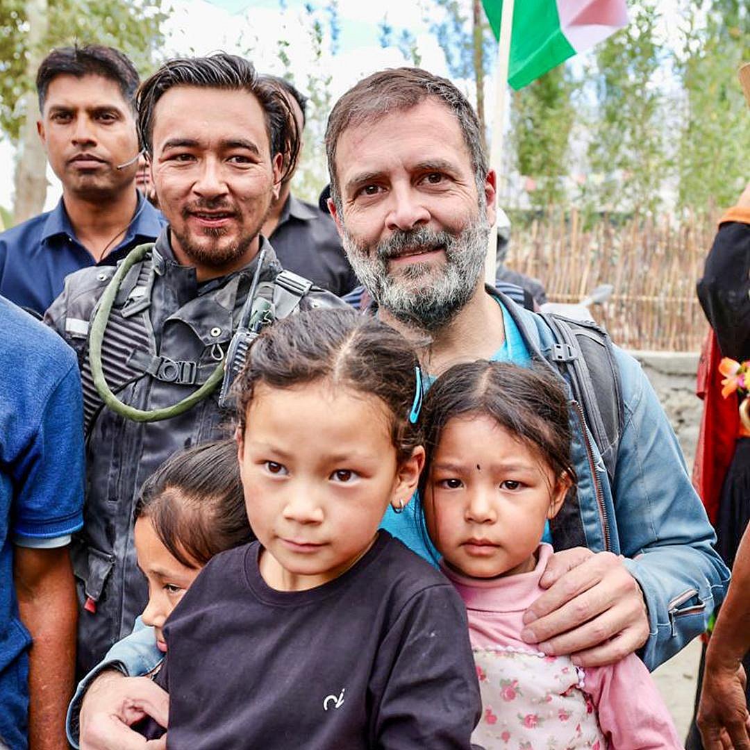 On a nine-day trip to Ladakh, Rahul Gandhi arrived in Leh on 17 August and leaves on 25 August (photos: Indian National Congress)