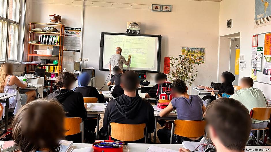 9th grade students at the Lina Morgenstern Community School (Photo: DW)