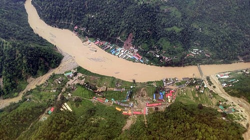 Rivers are in spate in Uttarakhand (Photo: IANS)