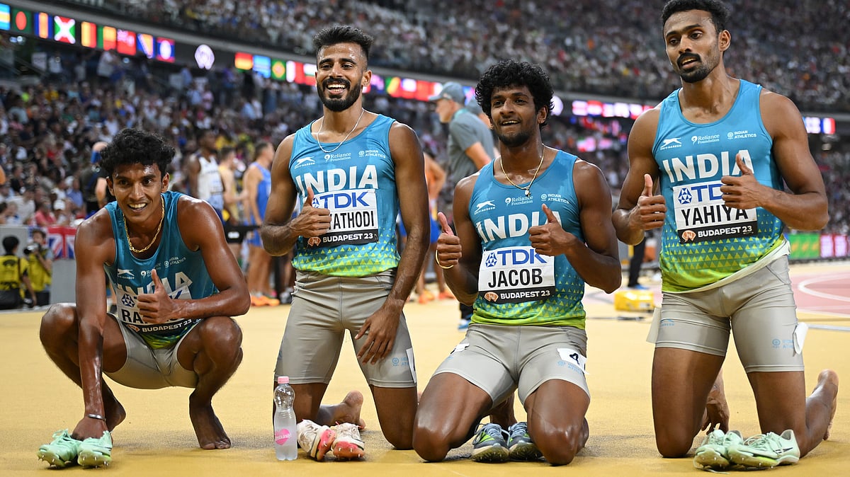 Indian men's 4x400m relay team breaks Asian record, qualifies for World C'ships final