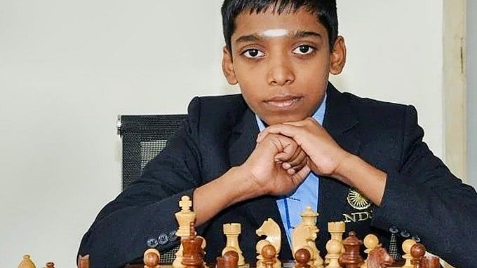 Praggnanandhaa Rameshbabu chess Grand Master (Photo: @rpragchess/Twitter)