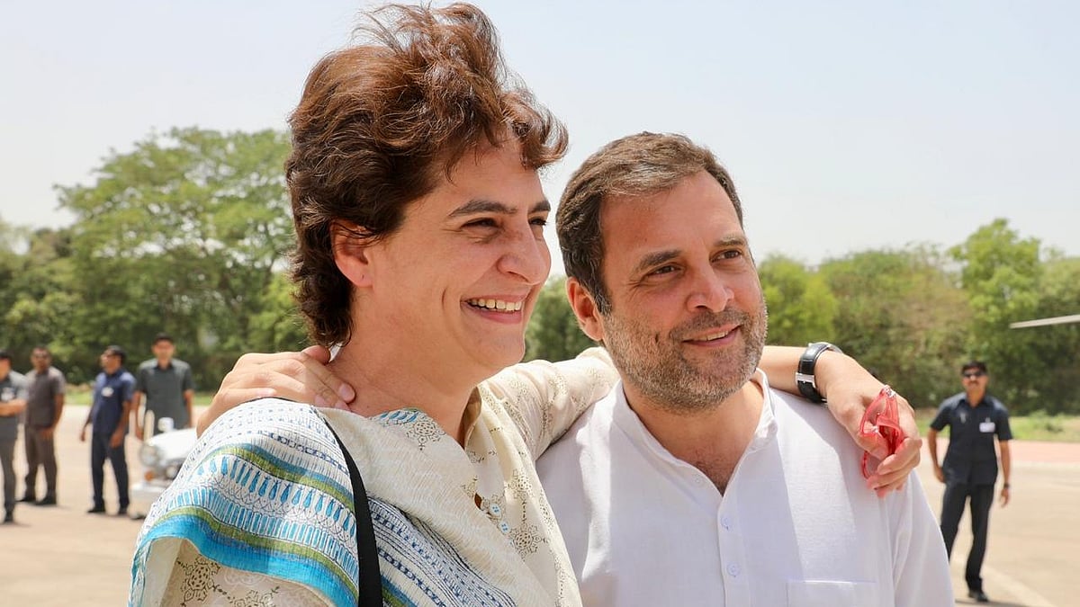 Amit Malviya also put out a video which talked about a “political tussle” between Priyanka and Rahul Gandhi (photo: IANS)
