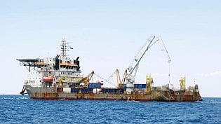 Decaying oil tankers in a ship (photo: IANS)