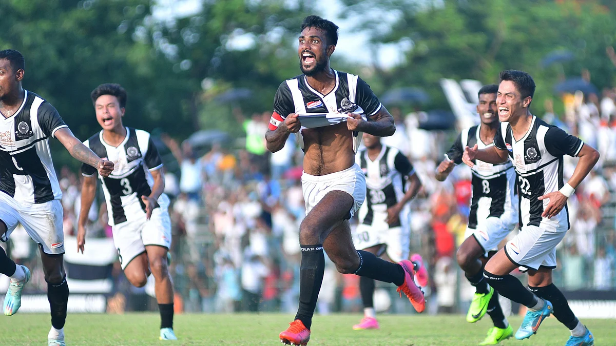 Mohammedan Sporting players (Photo: Gautam Bhattacharyya)