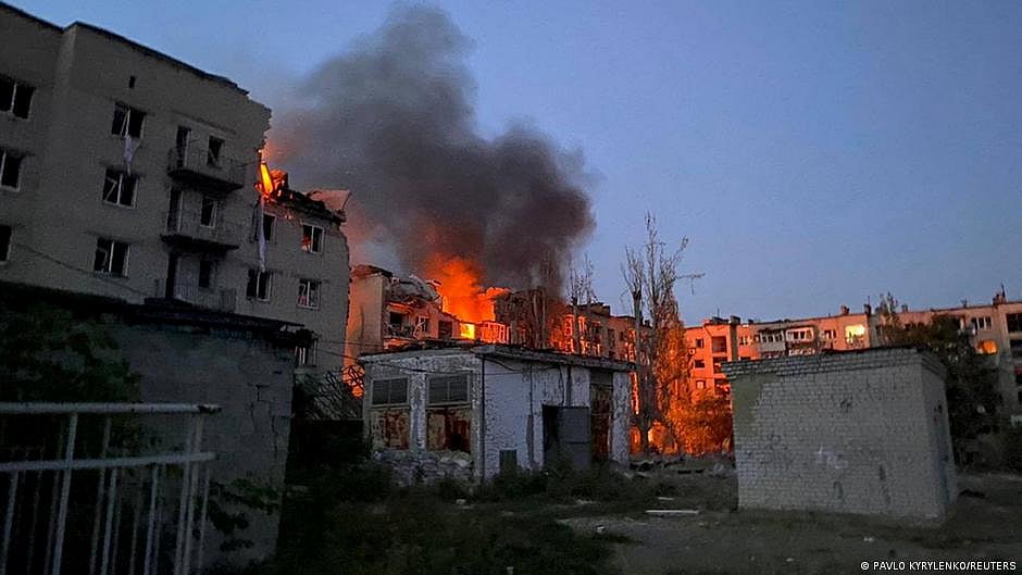 The Ukrainian capital Kyiv was subjected to a series of blasts early on Friday, Mayor Vitaliy Klitschko said. (photo: DW)
