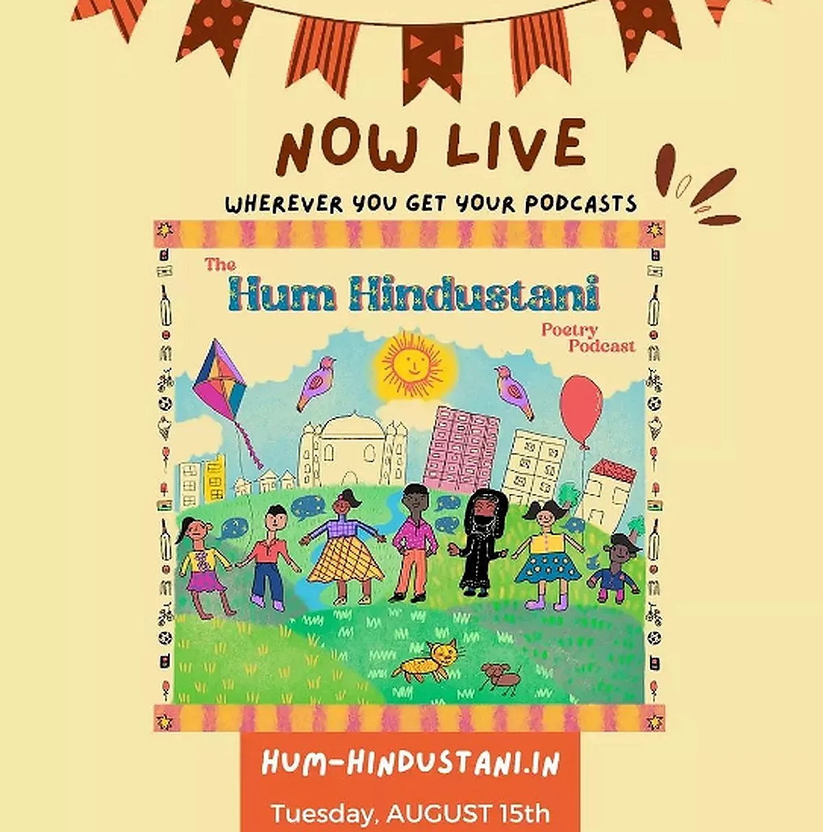 Hum Hindustani podcast poster (photo courtesy @findingenchantment/Instagram)
