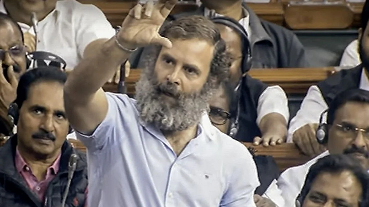 Rahul Gandhi in Lok Sabha (Photo: NH Library)