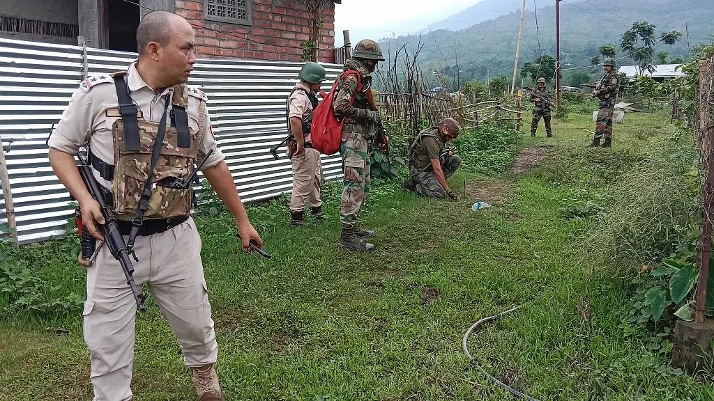 Representative Image; Heavy security and police forces in Manipur (photo: Getty Images)