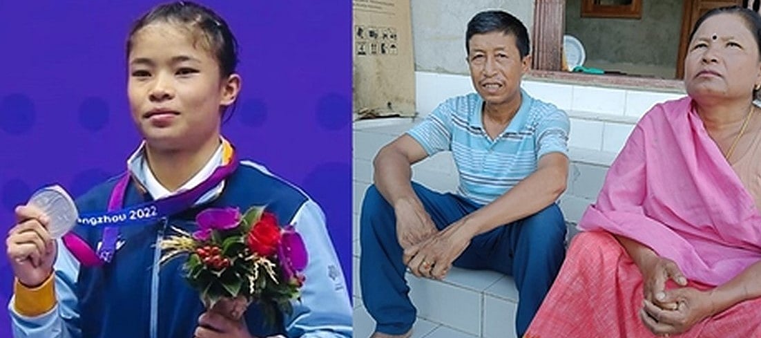 From riot torn Manipur village, Roshibina wins silver in Asian Games