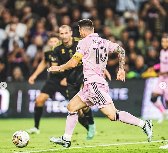Lionel Messi playing is Los Angeles, California (Photo: I