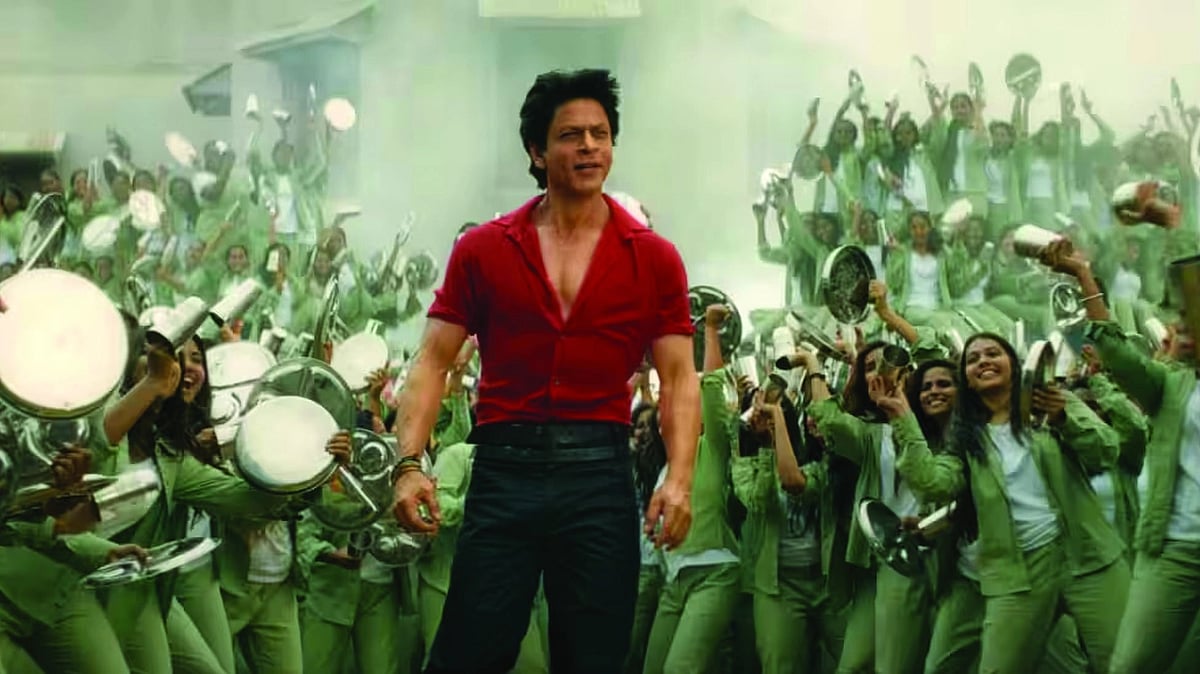 Poster of SRK starrer Jawan (photo: National Herald archives)