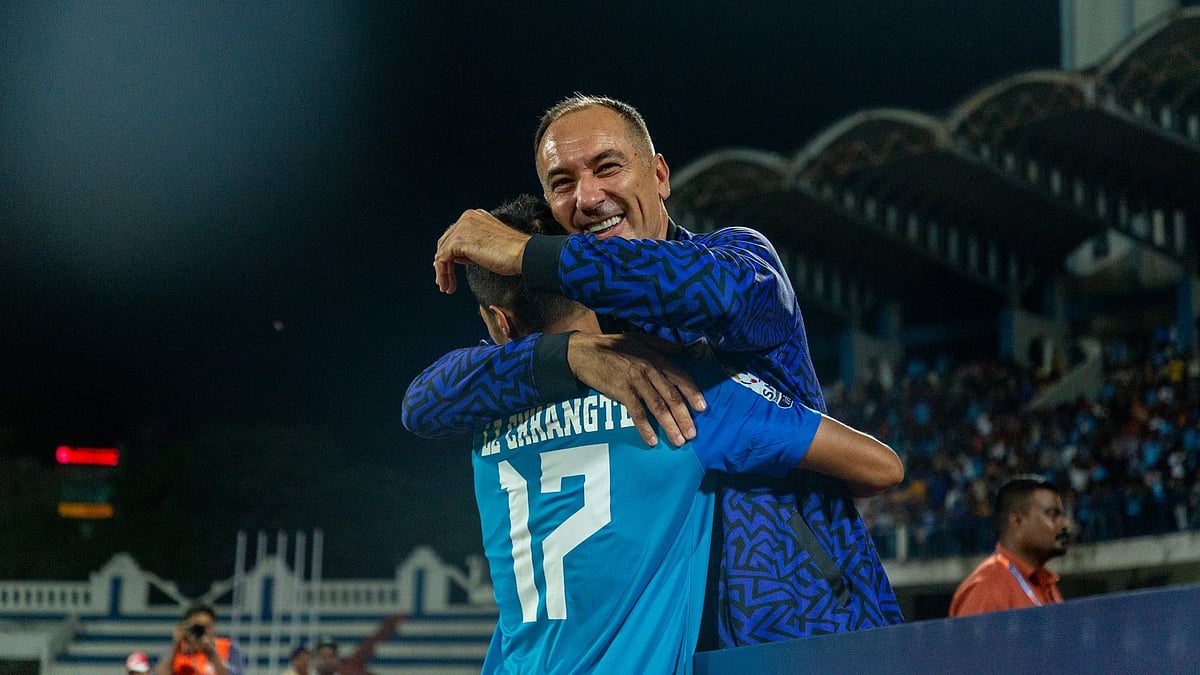 Igor Stimac in jubilation during one of his team's recent wins (Photo: Twitter/Igor Stimac)