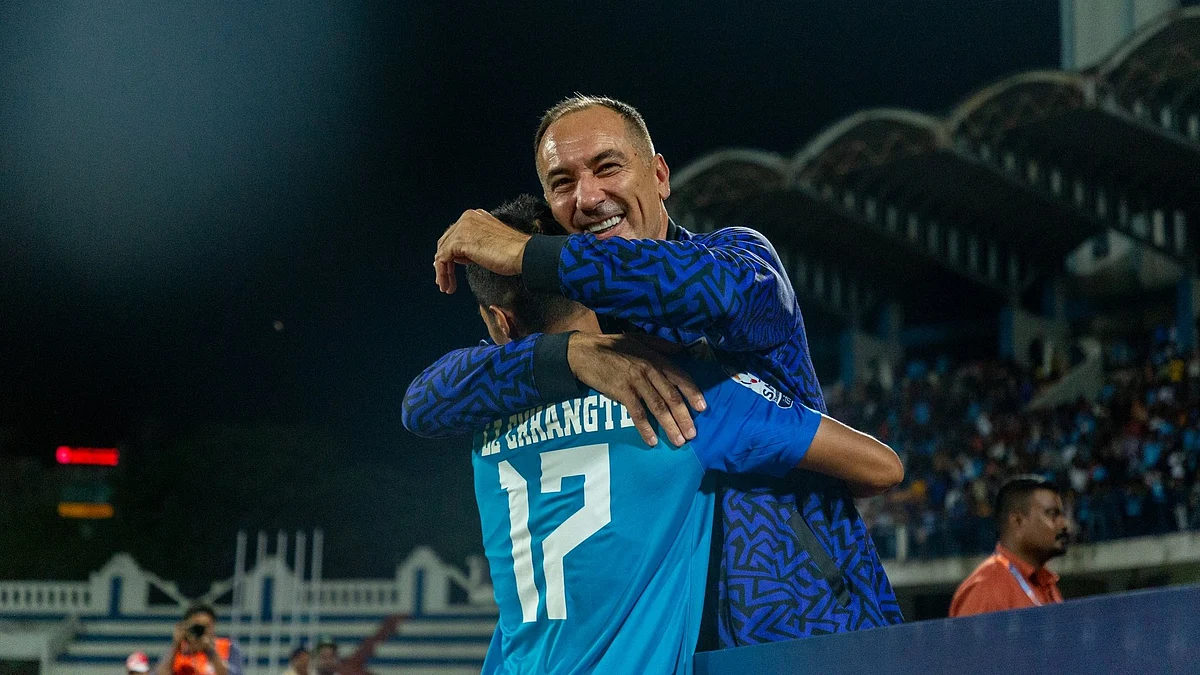 Igor Stimac in jubilation during one of his team's recent wins (Photo: Twitter/Igor Stimac)