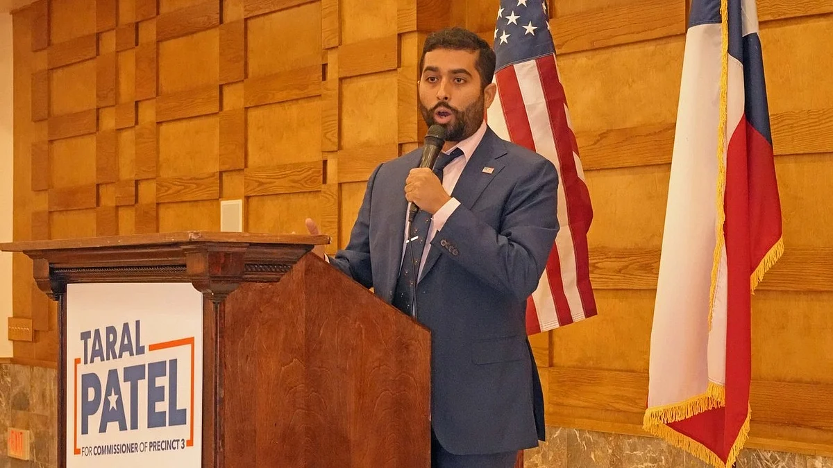 Indian-American Democrat Taral Patel faces hate-filled messages in his bid for County Commissioner in Texas.  (photo: @TaralVPatel/X)