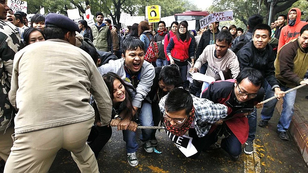 Inspector General appointed to head the committee investigating excesses in Manipur student protests (Representative image of students protesting) (Photo: Raj K Raj/Hindustan Times via Getty Images)