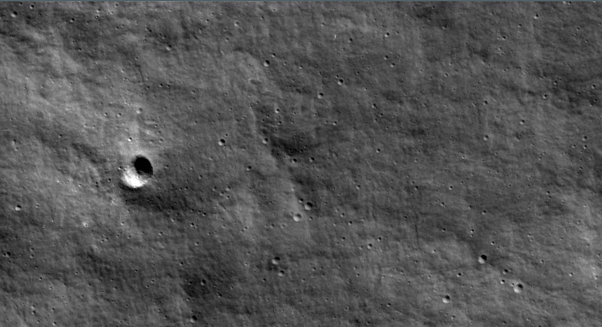 NASA spacecraft spots moon crater likely caused by Russia’s Luna 25
