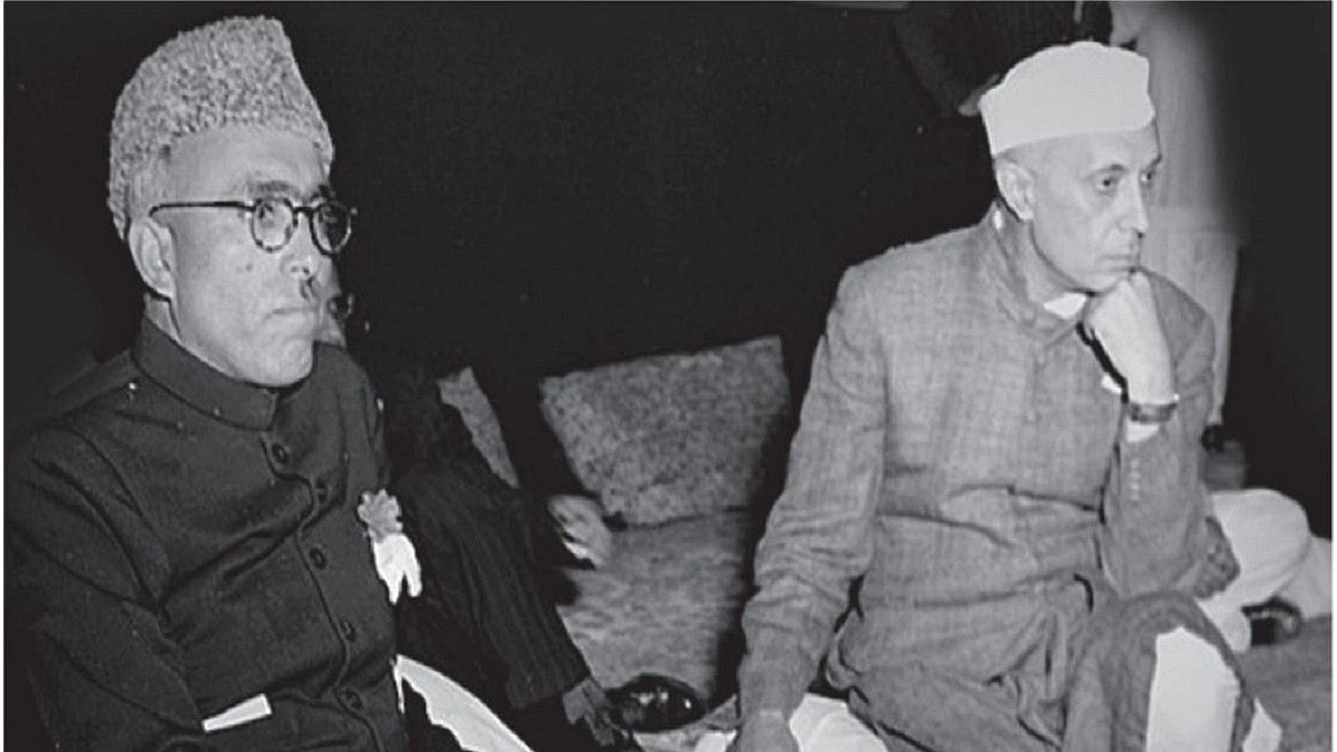 Sheikh Abdullah with Pandit Jawaharlal Nehru (photo: National Herald archives)