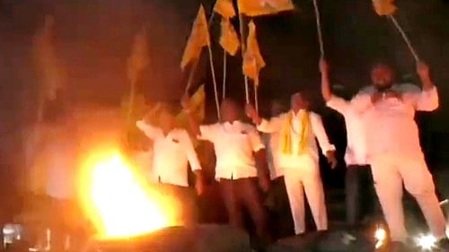TDP protests across Andhra as shutdown begins
