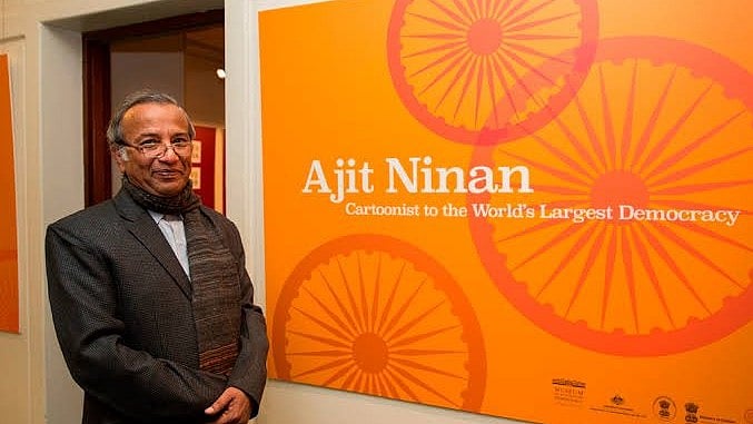 Cartoonist Ajit Ninan passed away at home in Mysore (@theRohitBansal/ Twitter)