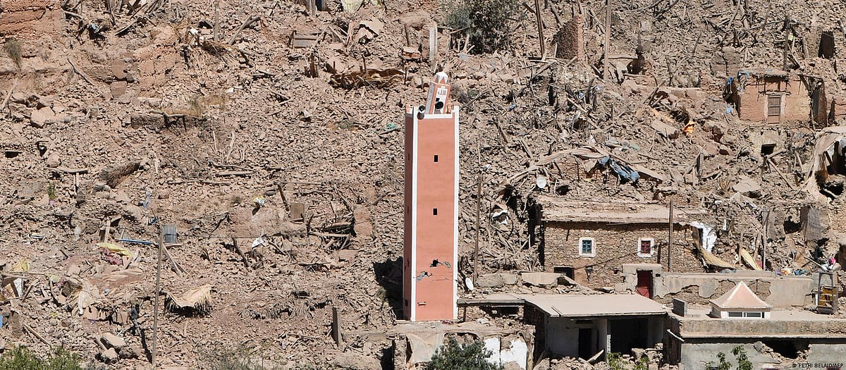 The village of Tikht, near Adassil, suffered widespread damage. Morocco has a history of seismic activity, with the most recent major earthquake occurring in 2016. (photo: DW)
