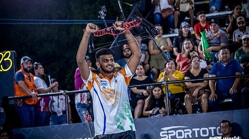Prathamesh Jawkar secures silver in men's compound at Archery World Cup