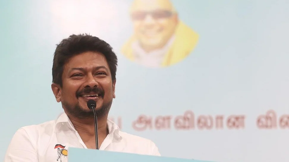 BJP Rajya Sabha MP Sushil Kumar Modi claimed that Stalin's remarks are part of "a strategy to humiliate the Hindu community" (photo: @Udhaystalin/X)