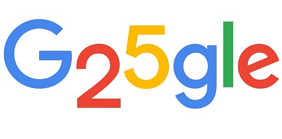 Google marks 25th birthday with a nostalgic logo roll