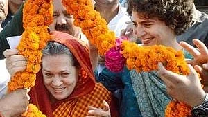 Sonia Gandhi and Priyanka Gandhi Vadra  (photo: National Herald archives)