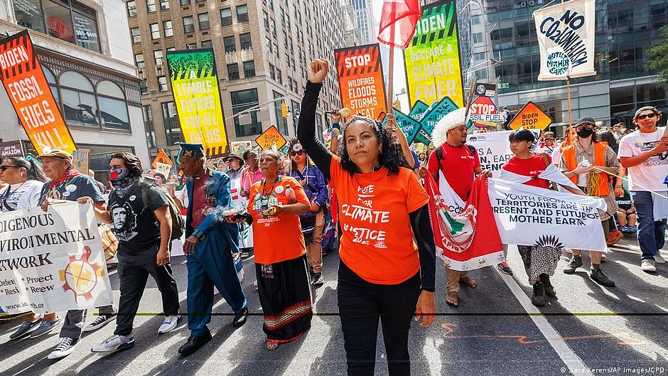 Representative image of climate activists on the streets of Midtown, Manhattan (Photo: DW)