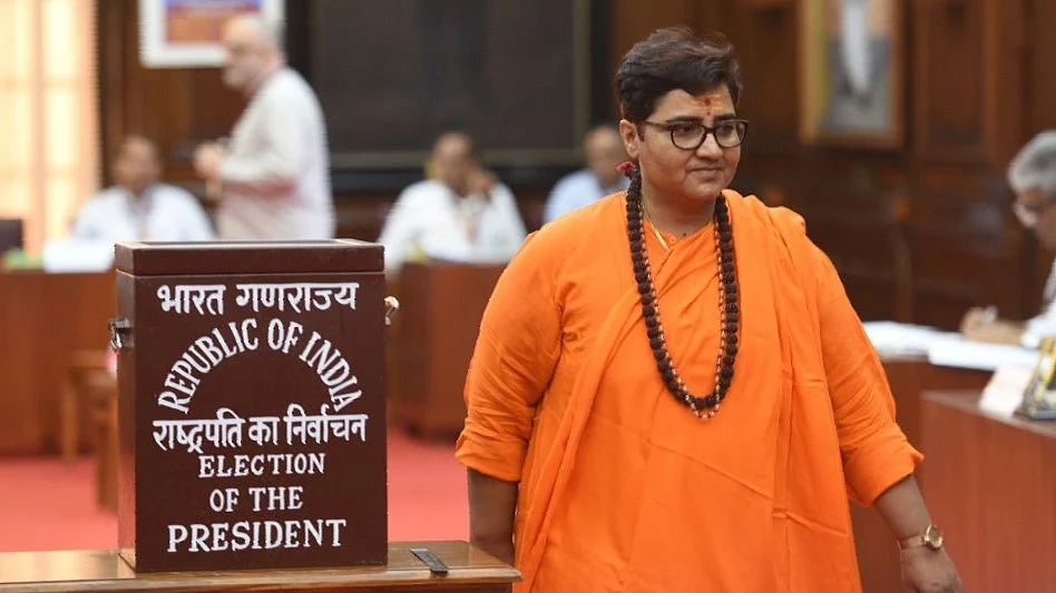 BJP MP and Malegaon terror accused Pragya Singh Thakur (photo: Getty Images)