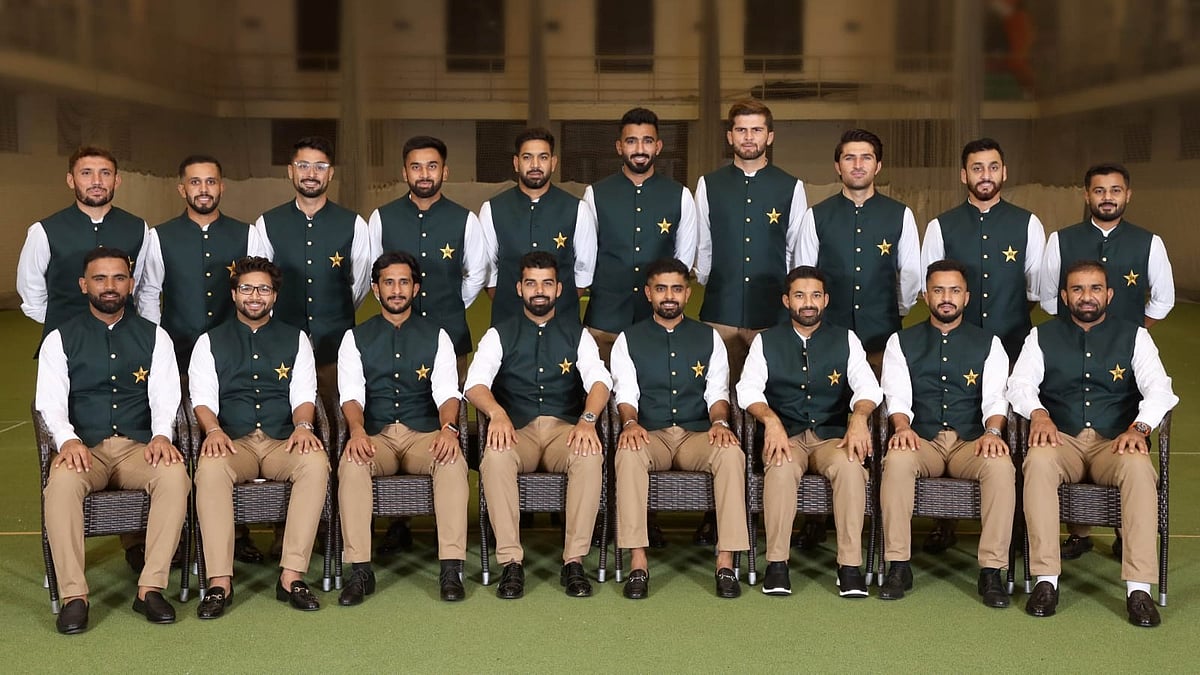 Pakistan cricket team squad for the ICC World Cup (photo: @TheRealPCB/ X)