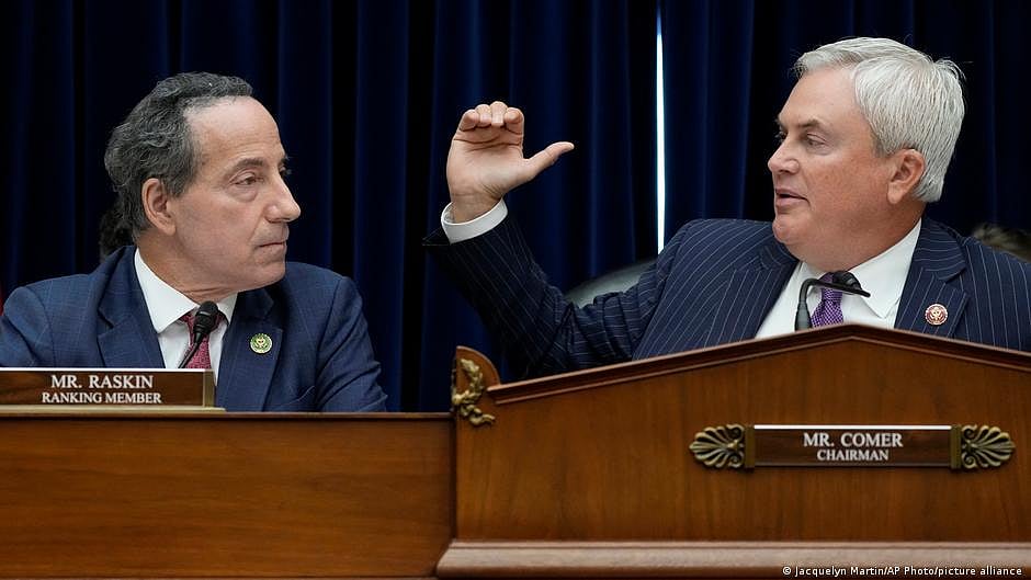 The House Oversight Committee impeachment inquiry hearing into President Joe Biden began on 28 September with a review of evidence gathered thus far (photo: DW)