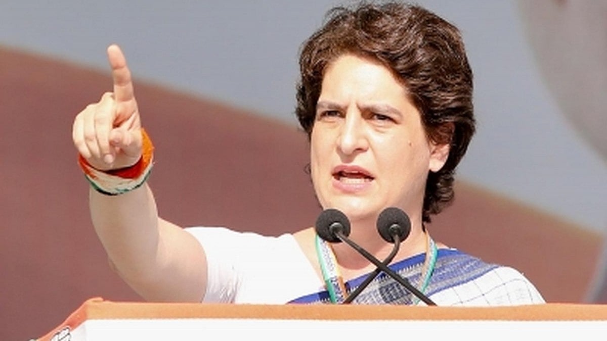 Priyanka Gandhi Vadra points a finger at the Modi govt's priorities (photo: IANS)