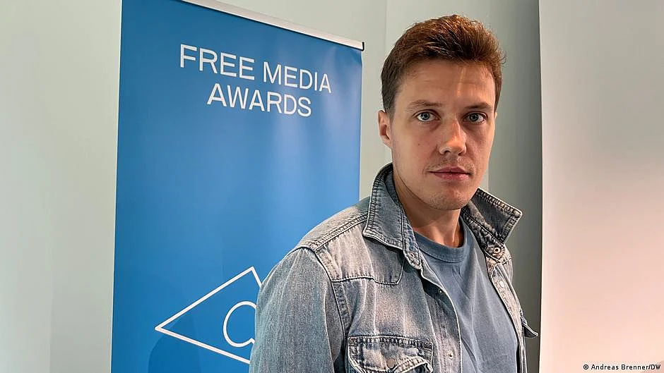 Roman Anin, 36, is one of this year's recipients of the Free Media Award from Germany's Zeit Foundation (photo: DW)