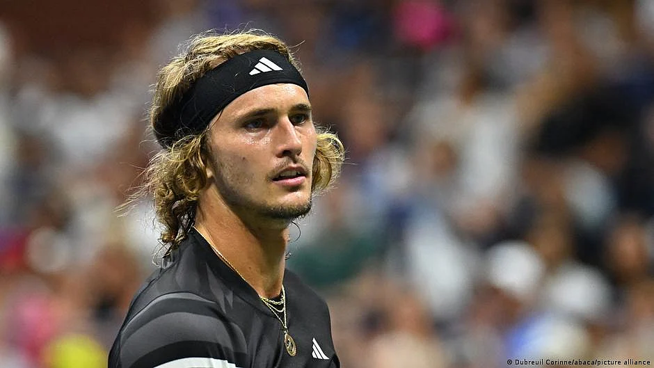 German tennis player Alexander Zverev, who pointed out a 'fan' singing a Nazi-era anthem (photo: DW)