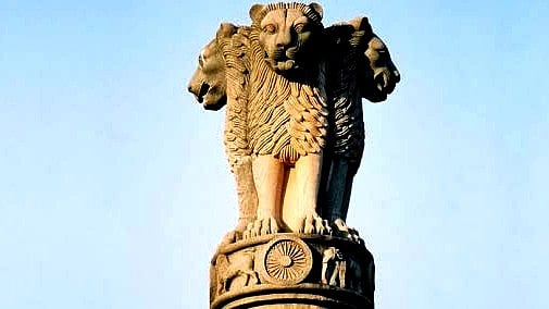 The lion capital of the Ashokan pillar which is the national symbol of India, aka Bharat, is a survivor from a time when both Ashoka's empire and the world at large — from Europe to China — recognised it as 'Hindustan' as well (photo: IANS)