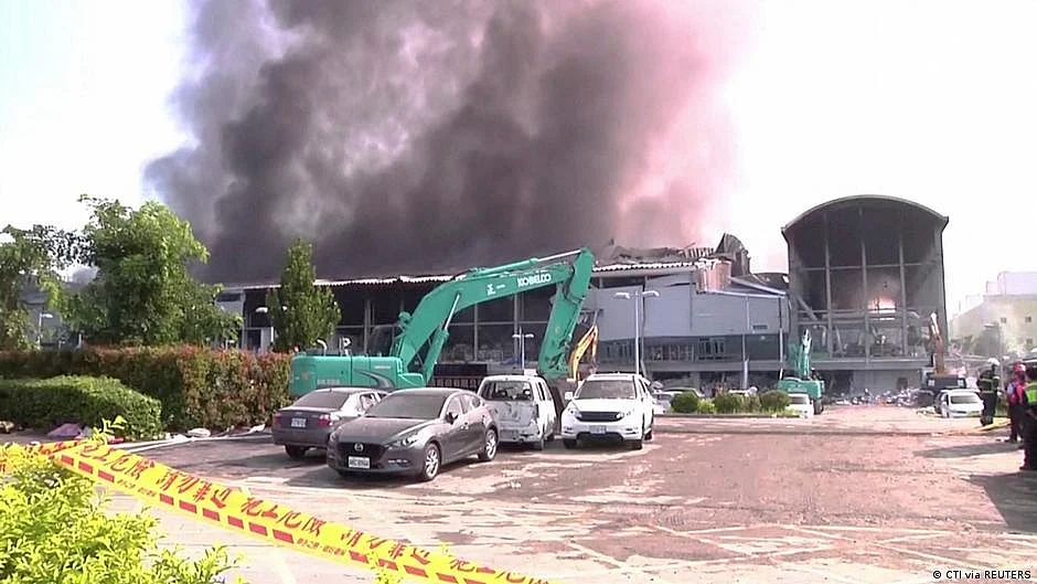 Taiwanese officials believe natural gas may have played a role in the fires and subsequent blasts (Photo: DW)