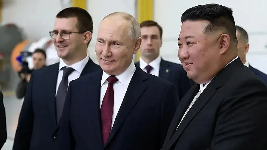 Russian state media released images of the leaders meeting in Vostochny in the Amur region in Russia's Far East (Photo: DW)