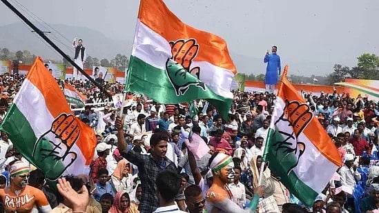 Representatives images of Congress flag (photo: National Herald archives)