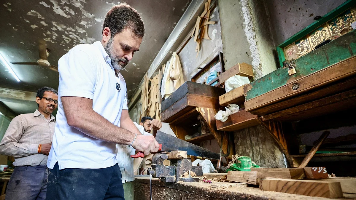 Congress leader Rahul Gandhi (photo: @srinivasiyc/X)