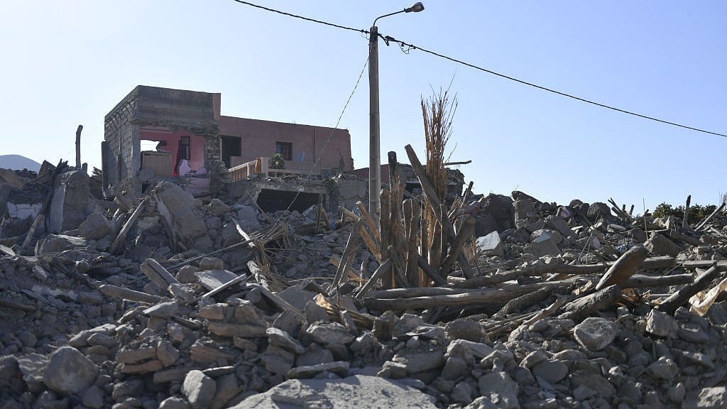 Buildings destroyed by a 6.8 magnitude earthquake in Marrakesh, Morocco on 9 September (photo: Getty Images)
