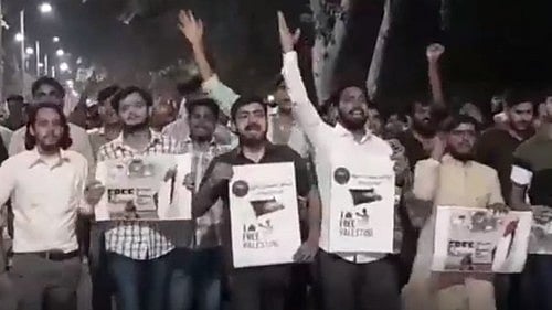 FIR lodged against AMU students for marching in support of Hamas