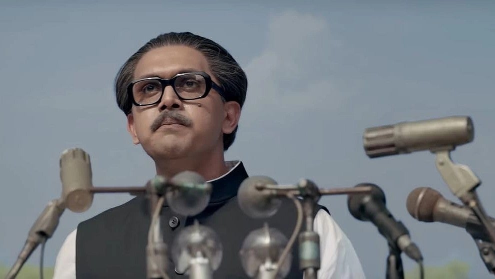 Arifin Shuvoo in Shyam Benegal-directed biopic 'Mujib: The Making of Nation' (2023) (photo: IMDb)