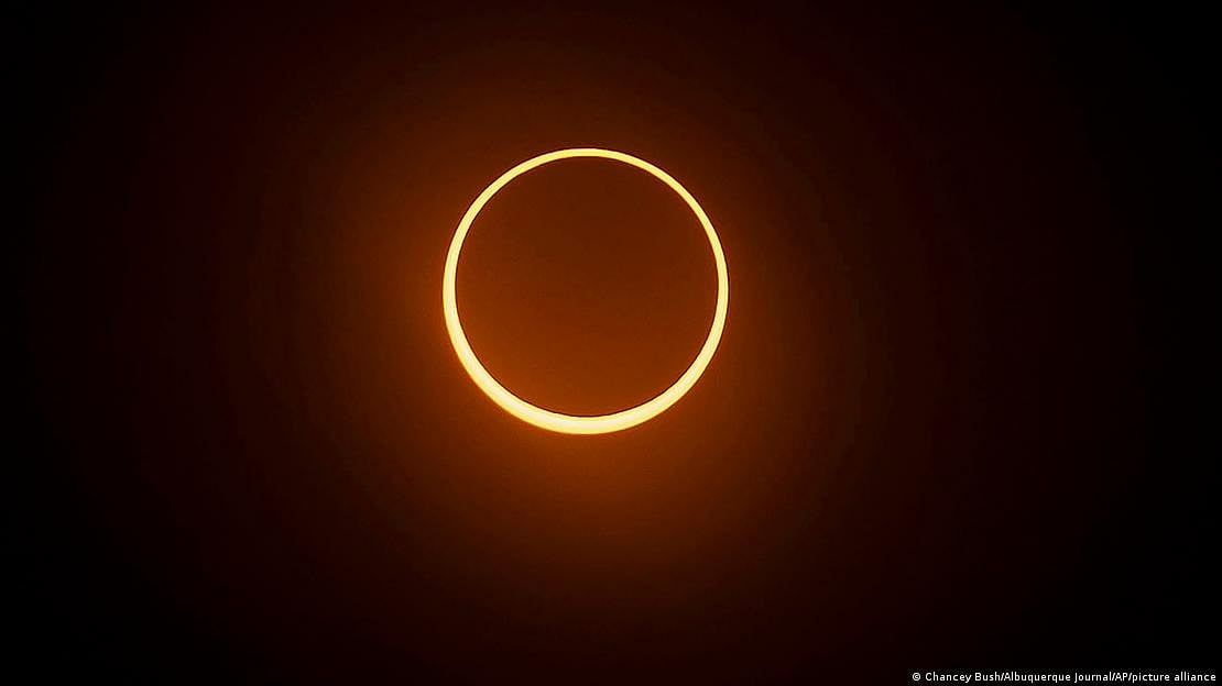 The "ring of fire" visible in Albuquerque (Photo: DW)