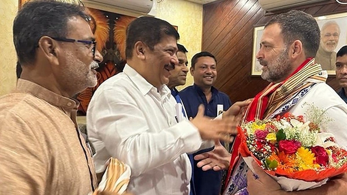 Rahul Gandhi would return to Delhi from Mizoram on Tuesday. (photo: IANS)