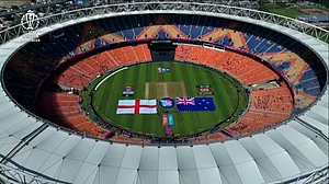 The spacious venue, hosting over 100,000 people, had the appearance of a warm-up contest (photo: ICC)