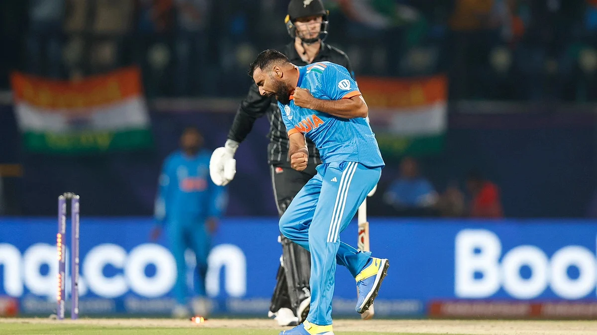 India's Mohammed Shami rises to third-highest wicket-taker in World Cup history (photo: @MdShami11/X)